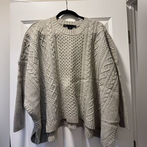 Women's Marc by Marc Jacobs Cable Knit Poncho Sweater O/S